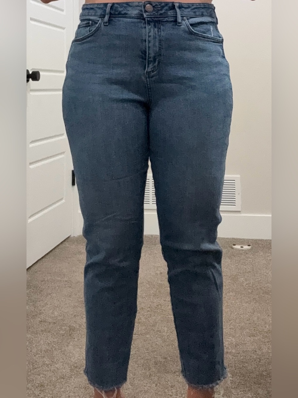 Curvy High Rise Straight Jeans